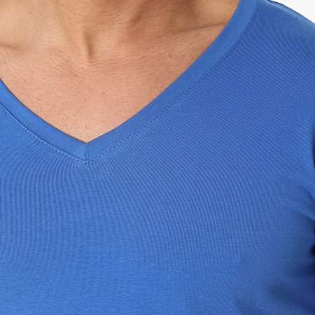 MTX - Tee Shirt Col V Bleu