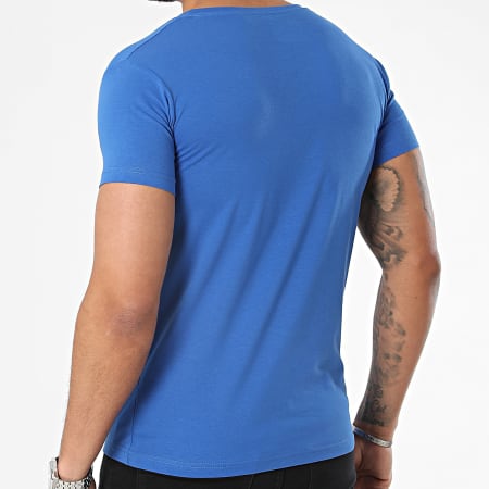 MTX - Maglietta blu con scollo a V
