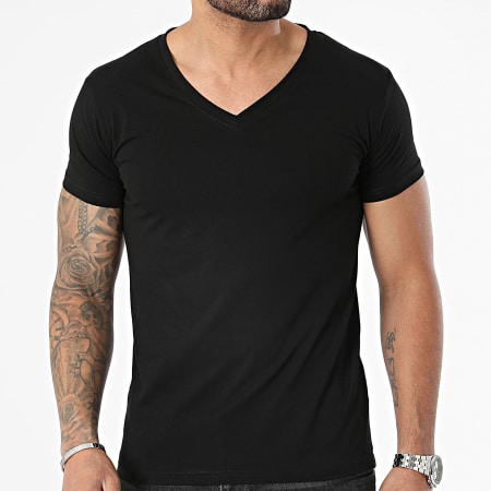 MTX - Maglietta nera con scollo a V