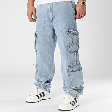 MTX - Jeans baggy in denim blu