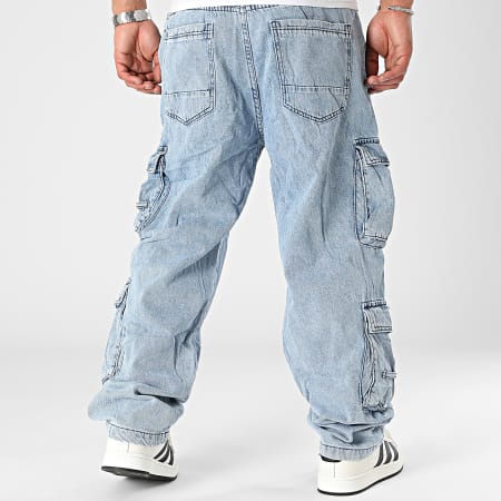 MTX - Jeans baggy in denim blu