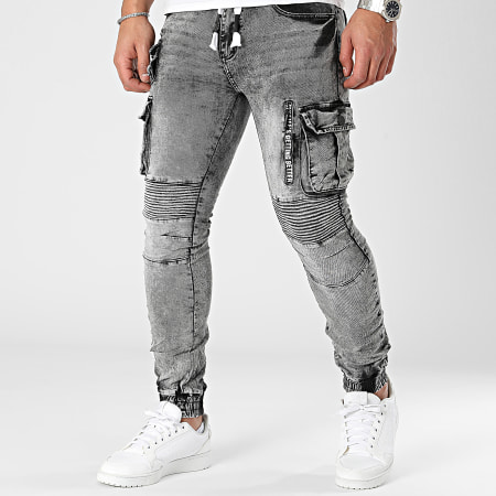 MTX - Pantaloni Cargo Slim Jeans Grigio