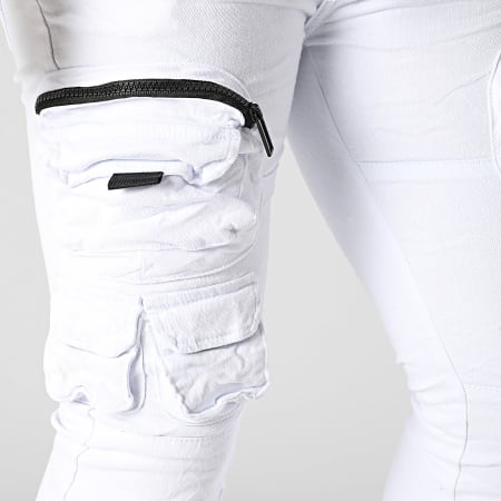 MTX - Pantalones cargo blancos