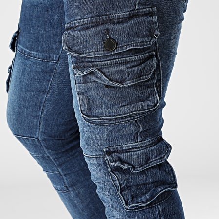 MTX - Jeans Cargo Slim in denim blu