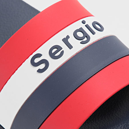 Sergio Tacchini - Chanclas San Remo STM419020 Azul Marino Rojo Blanco