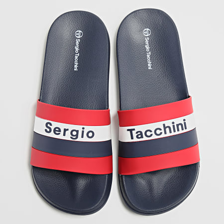 Sergio Tacchini - Chanclas San Remo STM419020 Azul Marino Rojo Blanco