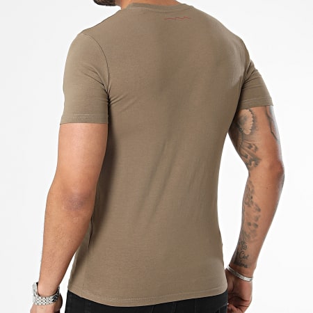 Teddy Smith - T-shirt con scollo a V Tawax 11016800D Verde kaki