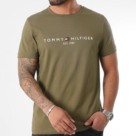 Tommy Hilfiger - 1797 Logo Tee Shirt Verde Khaki
