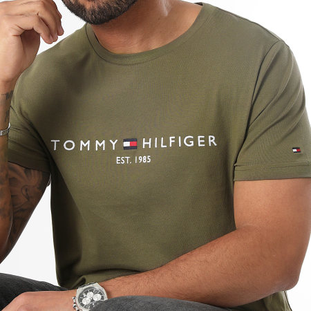 Tommy Hilfiger - Tee Shirt Logo 1797 Vert Kaki