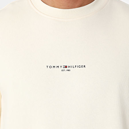 Tommy Hilfiger - Felpa girocollo Tommy Logo Tipped 3639 Beige
