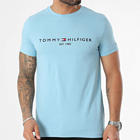 Tommy Hilfiger - Tee Shirt Logo 1797 Bleu Clair
