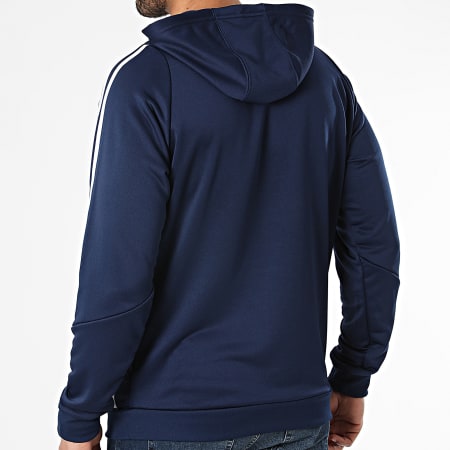 Adidas Sportswear - TIRO24 Giacca con cappuccio e zip a righe IR9398 Blu navy