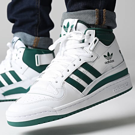 Adidas Originals - Forum Mid Sneakers IG3758 Footwear White Core Green