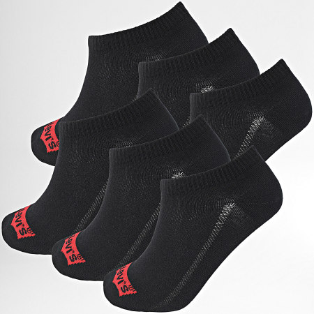 Levi's - Confezione da 6 paia di calzini a taglio basso 6533 nero