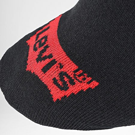Levi's - Confezione da 6 paia di calzini a taglio basso 6533 nero