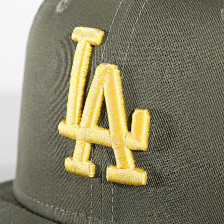 New Era - Los Angeles Dodgers 59 Fifty Fitted Cap 60435196 Verde Khaki Giallo