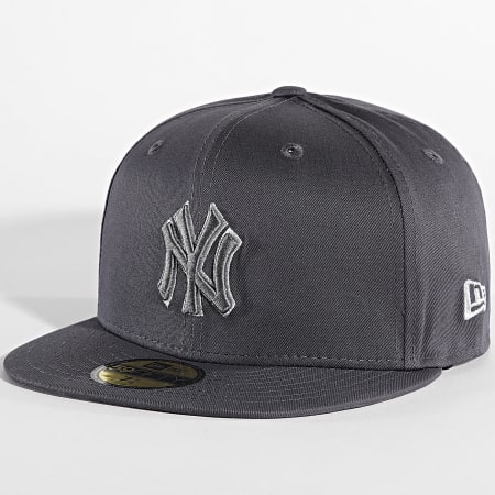 New Era - Casquette Fitted 59 Fifty New York Yankees Gris Anthracite
