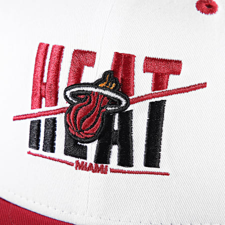 New Era - Cappello Miami Heat 9 Cinquanta 60435044 Rosso Bianco