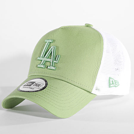 New Era - Cappello Trucker Los Angeles Dodgers 60435252 Verde Bianco