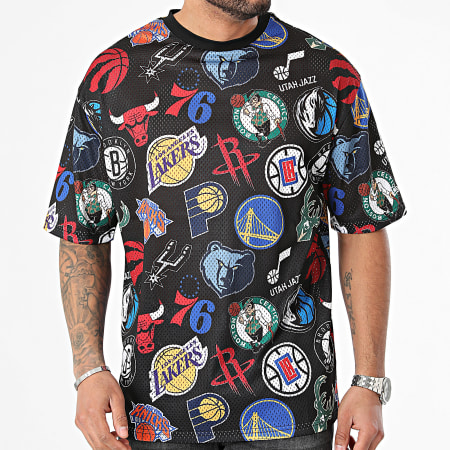 New Era - NBA All Over Print Camiseta 60435360 Negro