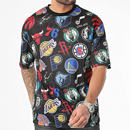 New Era - Tee Shirt NBA All Over Print 60435360 Noir