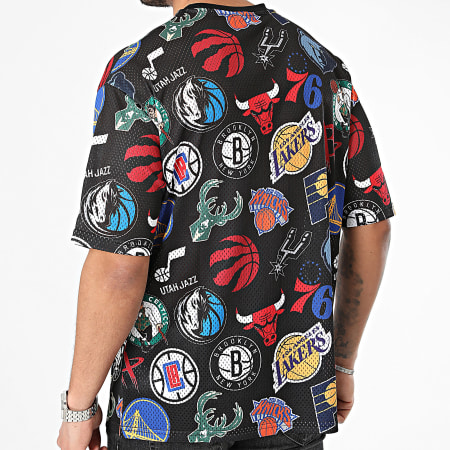 New Era - Tee Shirt NBA All Over Print 60435360 Noir