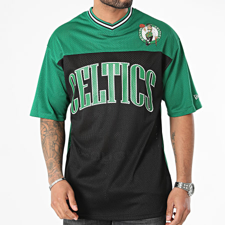 New Era - Tee Shirt Arch Graphic Mesh Boston Celtics 60435445 Noir Vert