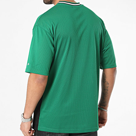 New Era - Maglietta a rete con arco grafico Boston Celtics 60435445 Nero Verde