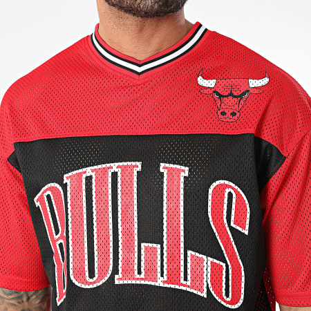New Era - Tee Shirt Arch Graphic Mesh Chicago Bulls 60435447 Noir Rouge