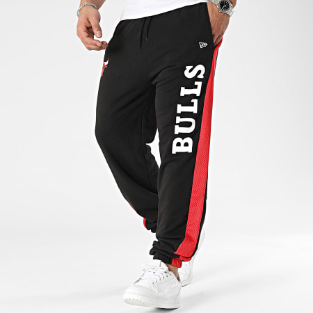 New Era - Pantalones de chándal Chicago Bulls 60435497 Negro Rojo