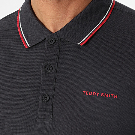 Teddy Smith - Polo Pasian a manica corta 11316819D Navy Red