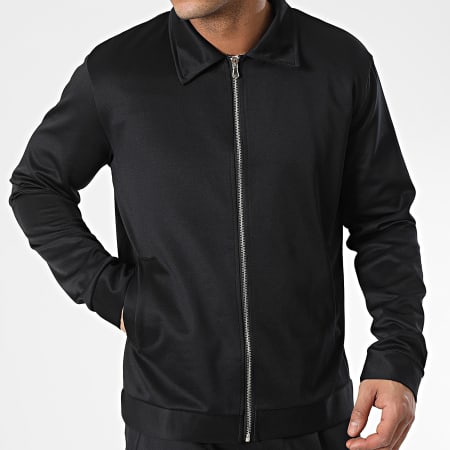 Aarhon - Set giacca e pantaloni con zip nera