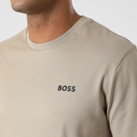 BOSS - Conjunto de camiseta relax y pantalón corto de jogging 50515569 Taupe Black