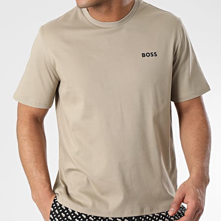 BOSS - Ensemble Tee Shirt Et Short Jogging Relax 50515569 Taupe Noir