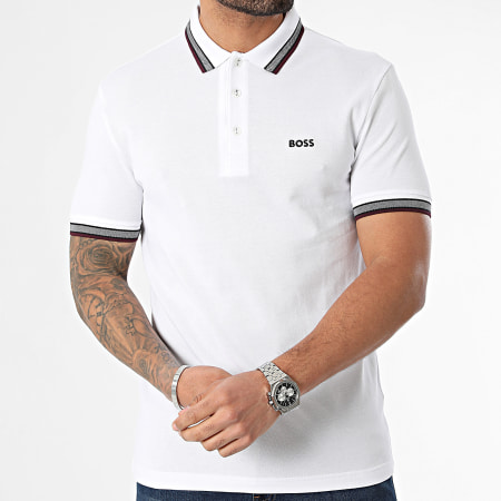 BOSS - Polo Manches Courtes Paddy 50469055 Blanc