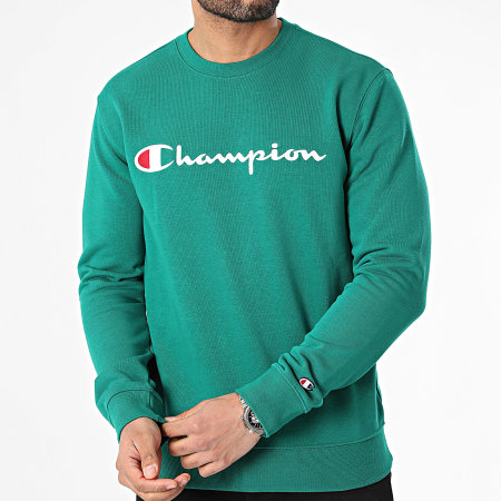 Champion - Felpa girocollo 219828 Verde
