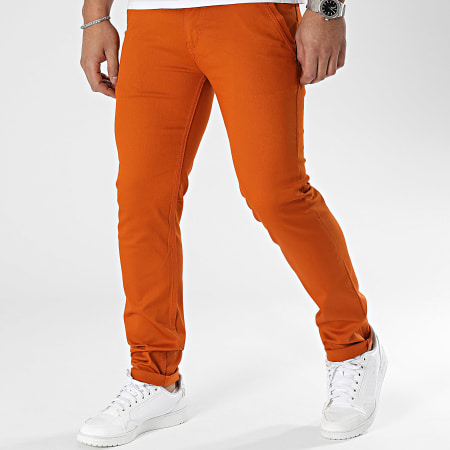 Classic Series - Pantaloni chino arancione mattone