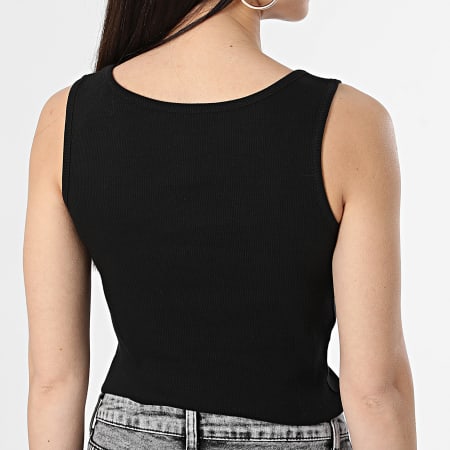 Guess - Camiseta de tirantes de strass para mujer W4GP16-K1814 Negro