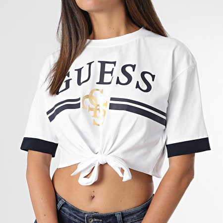 Guess - Camiseta de tirantes para mujer V4GI00-I3Z14 Oro blanco