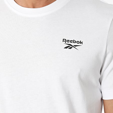 Reebok - Maglietta con logo sul petto sinistro 100054977 Bianco