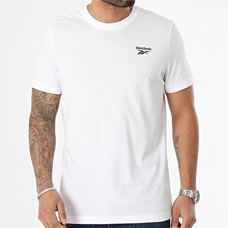 Reebok - Camiseta con logotipo en el pecho izquierdo 100054977 Blanco