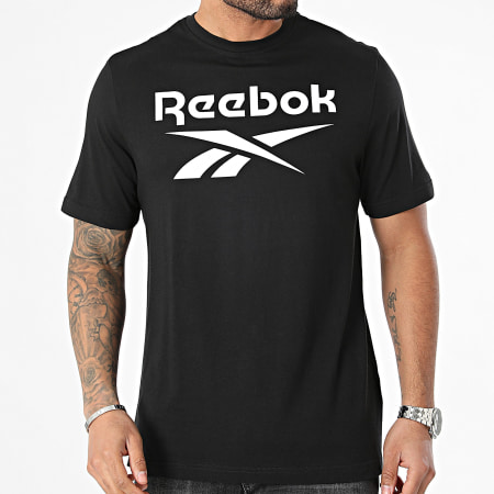 Reebok - Tee Shirt Big Stacked Logo 100070405 Nero