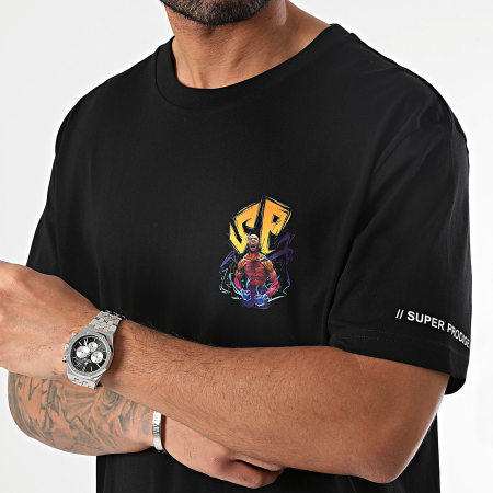 Super Prodige - Camiseta Oversize Large Sleeve Energie Negro Amarillo