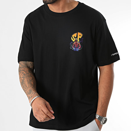 Super Prodige - Tee Shirt Oversize Large Sleeve Energie Noir Jaune