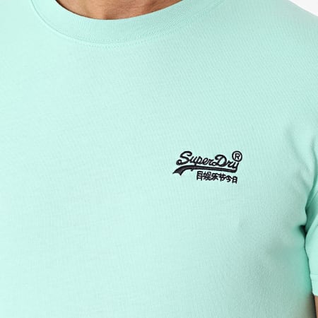 Superdry - Tee Shirt Essential Logo Embroidery M1011245A Turquoise