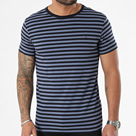 Tommy Hilfiger - Slim Fit Stripes Camiseta 0800 Azul Marino