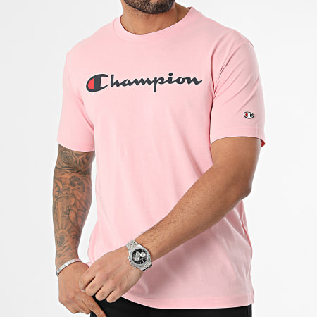 Champion - Tee Shirt Col Rond 219831 Rose