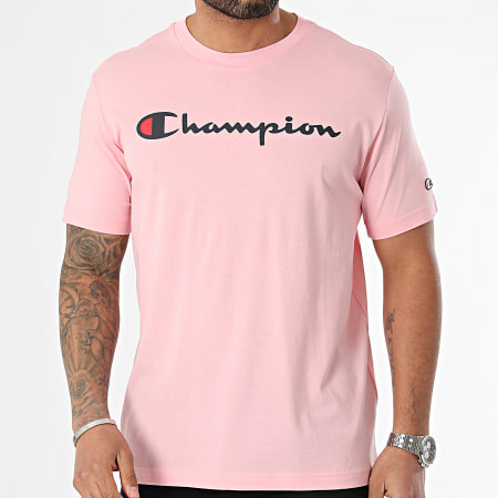 Champion - Maglietta con scollo rotondo 219831 Rosa