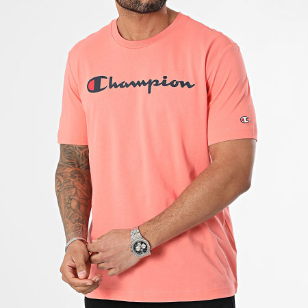 Champion - T-shirt girocollo 219831 Corallo