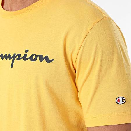 Champion - Tee Shirt Col Rond 219831 Jaune
